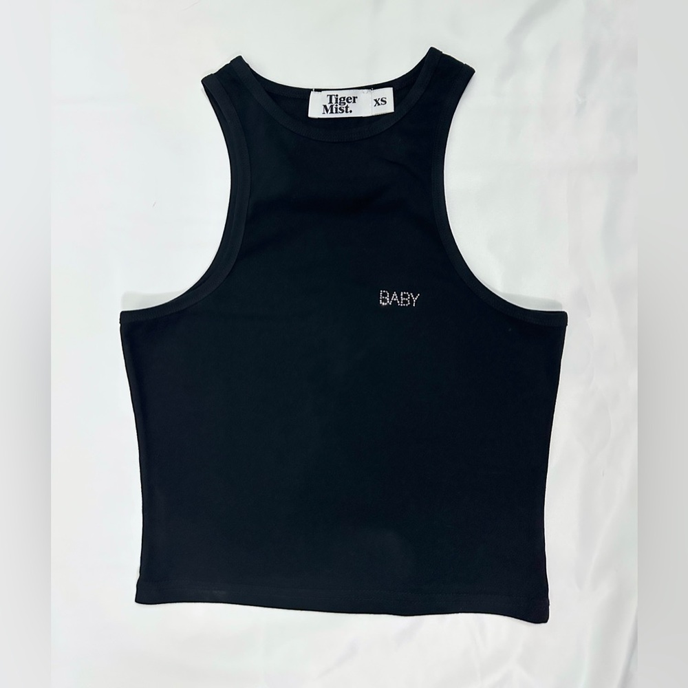 Tiger Mist Bonny Crop Tank - Black - XS - Picture 3 of 6